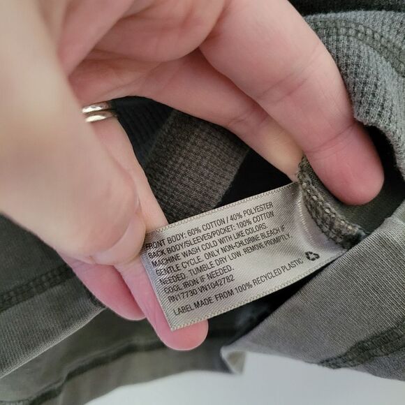 Wild Fable Army Green Top Waffle Weave XS Pocket - Picture 6 of 7